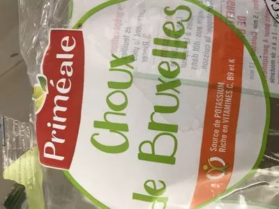 Lista de ingredientes del producto Choux de Bruxelles Priméale 