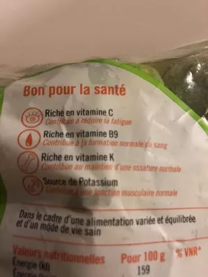 Lista de ingredientes del producto Choux de Bruxelles Priméale 500 g