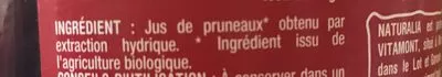 Lista de ingredientes del producto Jus de pruneaux Naturalia, Vitamont 75 cl