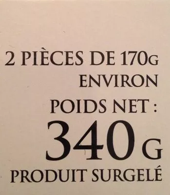 Lista de ingredientes del producto 2 Côtes de porc échine  340 g