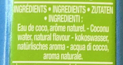 Lista de ingredientes del producto Oh Coco Johnsonville 33 cl e