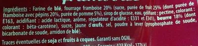 Lista de ingredientes del producto Gâteau Breton Framboise Ty Délice 350 g