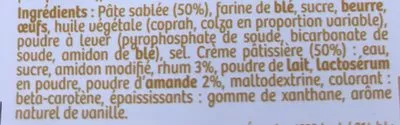 Lista de ingredientes del producto Gâteau Basque a la Crème Pâtissière Haizegoa 650g