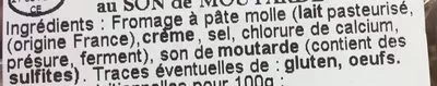 Lista de ingredientes del producto Mini délices de Pommard au Son de Moutarde AH 96 g