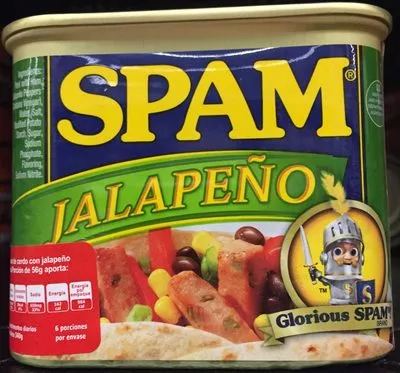 Lista de ingredientes del producto Spam Jalapeño Spam 340 g