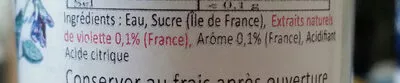 Lista de ingredientes del producto Sirop à la Violette L'Herbier de Milly 25cl