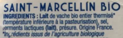 Lista de ingredientes del producto St marcelin bio Les Artisans du Bio 80 g