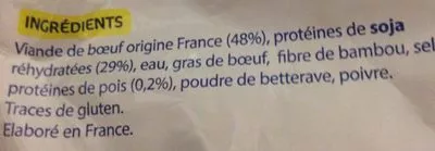 Lista de ingredientes del producto 30 boulettes de boeuf Eco+ Eco+ 