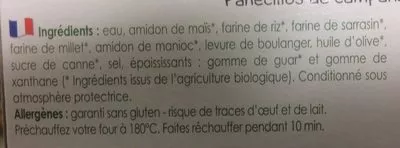 Lista de ingredientes del producto 4 Petits Pains de Campagne Nature & Cie 240 g