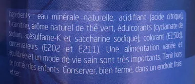 Lista de ingredientes del producto Bruleur Boisson rafraîchissante L'Orange Bleue, Mon coach diététique 500 ml