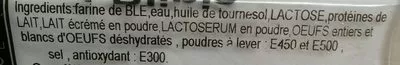 Lista de ingredientes del producto 4 Blinis  