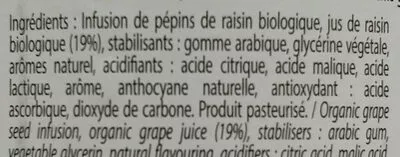 Lista de ingredientes del producto Profil Cabernet sauvignon le petit béret 75 cl