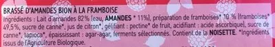 Lista de ingredientes del producto Douceur d’amandes à la framboise Les Petites Pouces 1