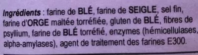 Lista de ingredientes del producto Pain de Campagne Moulins De Versailles Chaudé Frères 