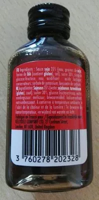 Lista de ingredientes del producto Sauce soja sucré  