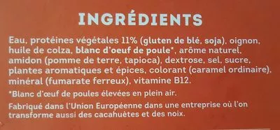 Lista de ingredientes del producto 2 "façon saucisses aux herbes"  