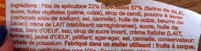 Lista de ingredientes del producto Mousse au Spéculoos La Maison des Desserts 