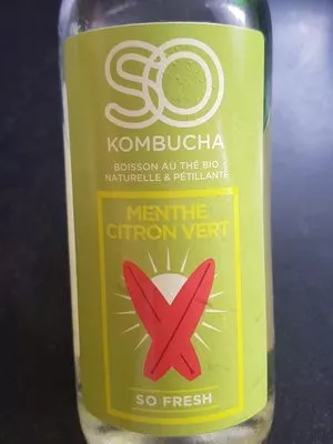 Lista de ingredientes del producto SO Kumbucha Menthe Citron Vert So kombucha 