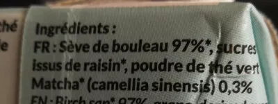 Lista de ingredientes del producto Mé-Mé Hydratante Boissons Mé-Mé 330ml