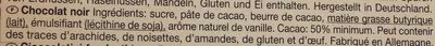 Lista de ingredientes del producto  Schogetten 100 g