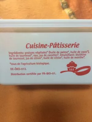 Lista de ingredientes del producto Cuisine-Pâtisserie Vitaquell 500 g