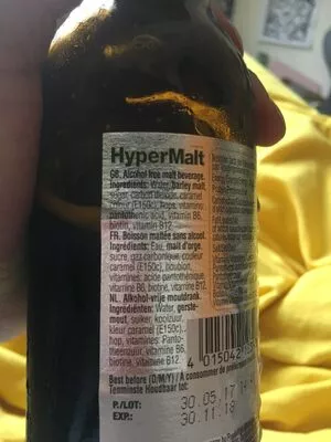 Lista de ingredientes del producto Hyper Malt  