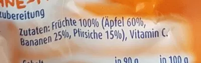 Lista de ingredientes del producto Kinder Spaß Bebivita 