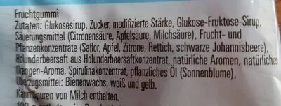 Lista de ingredientes del producto Katjes Grün-ohr Bärchen Katjes 200 g