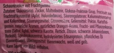 Lista de ingredientes del producto Vemoji Katjes 200g