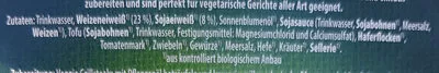 Lista de ingredientes del producto Veggi Grillsteaks Vegetarisch lecker 175 g