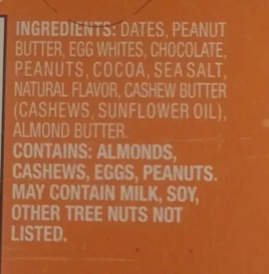 Lista de ingredientes del producto Maxx Bar Peanut Butter Chocolate Aldi, Elevation 208 g