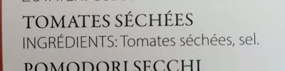 Lista de ingredientes del producto Tomates séchées Gourmet 150 g