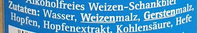 Lista de ingredientes del producto Büble Weizen alkoholfrei Allgäuer Brauhaus 0,5 l