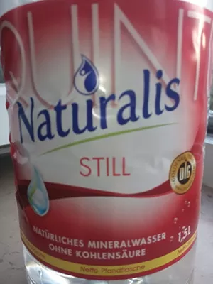 Lista de ingredientes del producto Naturalis, still Naturalis 1.5l