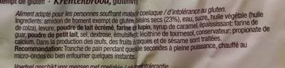 Lista de ingredientes del producto Rosinenbrot - Pain aux raisins Poensgen 400g