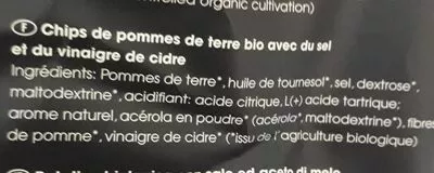 Lista de ingredientes del producto Chips au vinaigre de cidre Lisa's 