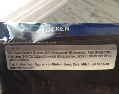 Lista de ingredientes del producto KokosFlocken Edeka 200 g