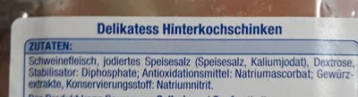 Lista de ingredientes del producto Hinterkochschinken Gut&Günstig 200 g