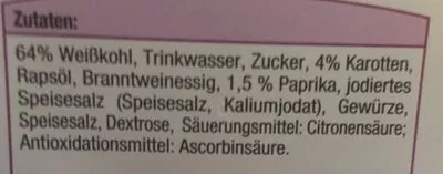 Lista de ingredientes del producto Bunter Rohkostsalat Fürstenkrone 