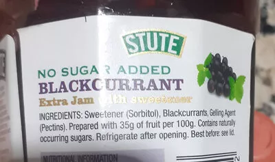 Lista de ingredientes del producto BLACKCURRANT STUTE 439ge