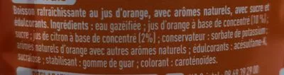 Lista de ingredientes del producto Fanta orange Fanta 