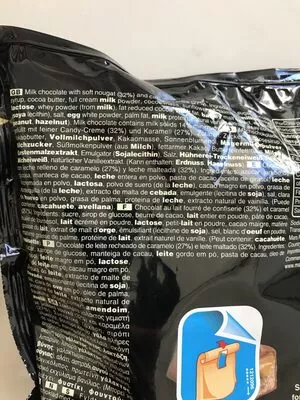 Lista de ingredientes del producto Mars bites Mars 293 g