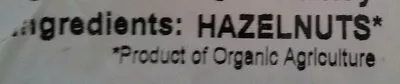 Lista de ingredientes del producto Organic Hazelnuts Suma 1 kg