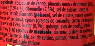 Lista de ingredientes del producto Thai Kitchen Yellow Curry Pasta Thai Kitchen, McCormick 225 g