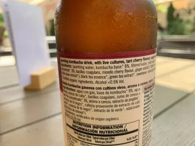 Lista de ingredientes del producto Kombucha  