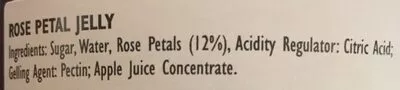 Lista de ingredientes del producto Rose petal jelly Fortnum & Mason 200 g