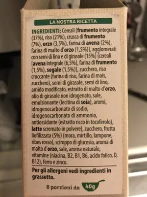 Lista de ingredientes del producto Nutri-Mi Kellogg's 