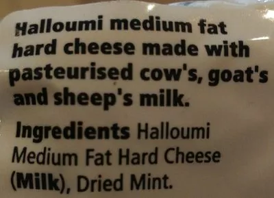 Lista de ingredientes del producto Tesco Halloumi 225G Tesco 