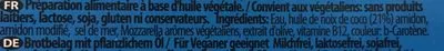 Lista de ingredientes del producto Mozzarella Flavour Block for Pizza Violife 200 g