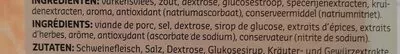 Lista de ingredientes del producto Jambon cuit dégraissé Delhaize 100 g